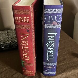 😄Inkheart Inkspell 2 novels books hardcover Cornelia Funke